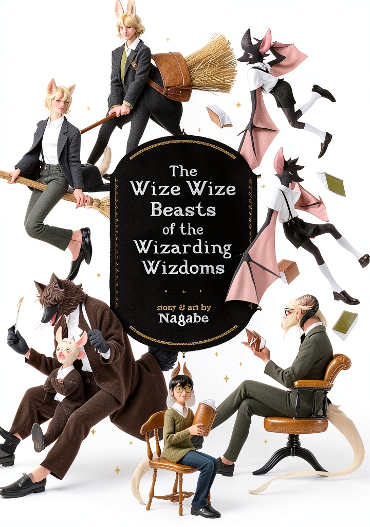 Installing Seven Seas Illustrated Wize Wize Beasts Graphic Novel Teen LGBTQ+ on a wooden desk