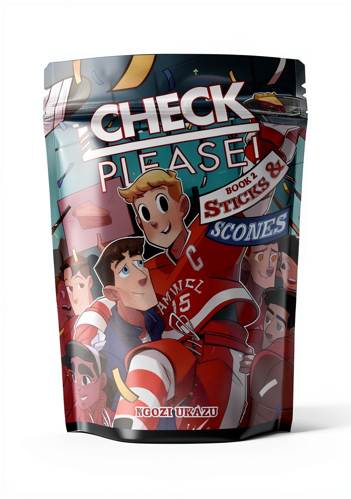 Reading Check Please! Teen Hockey Graphic Novel by First Second – Book 2 on a Kindle device