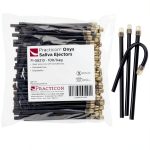 Onyx Saliva Ejector Practicon - Clear Ends, Steel Core, 100 Pack-0