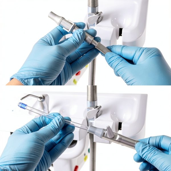 Dental Oral Saliva Ejecto Handle – Aluminum Alloy Cap Adaptor YKRXT-00-2