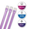 1000 Dental Saliva Ejectors Disposable - Medical Grade Latex Free Evacuation Suction Tips - Flexible Purple Tube with Purple Tip in (10 Bags of 100) by PlastCare USA-5