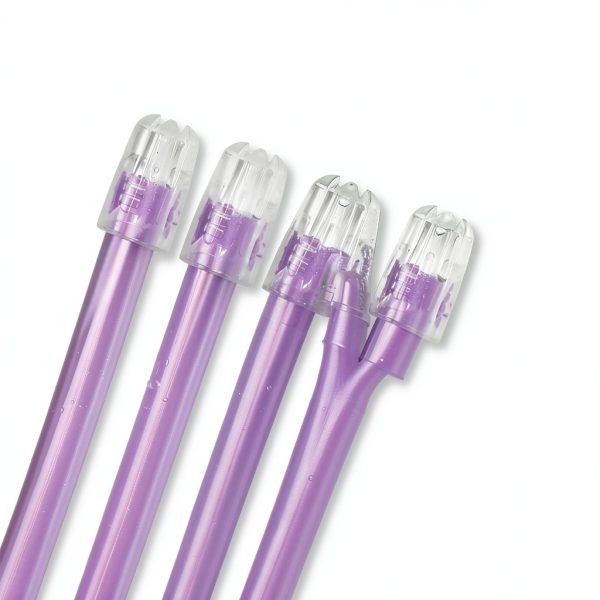 1000 Dental Saliva Ejectors Disposable - Medical Grade Latex Free Evacuation Suction Tips - Flexible Purple Tube with Purple Tip in (10 Bags of 100) by PlastCare USA-1