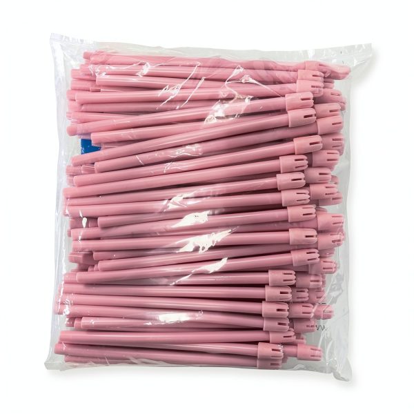 1000 Dental Saliva Ejectors Disposable - Medical Grade Latex Free Evacuation Suction Tips - Flexible Pink Tube with Pink Tip (10 Bags of 100) by PlastCare USA-6