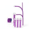 1000 Dental Saliva Ejectors Disposable - Medical Grade Latex Free Evacuation Suction Tips - Flexible Purple Tube with Purple Tip in (10 Bags of 100) by PlastCare USA-2