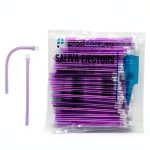 1000 Dental Saliva Ejectors Disposable - Medical Grade Latex Free Evacuation Suction Tips - Flexible Purple Tube with Purple Tip in (10 Bags of 100) by PlastCare USA-0