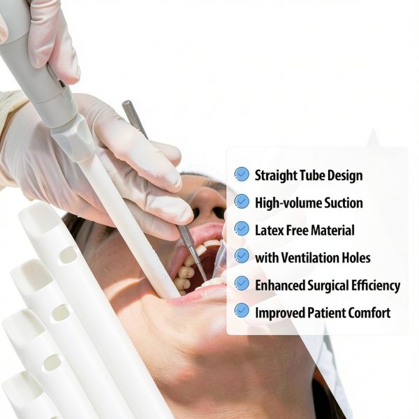 Dental Grade Saliva Volume Evacuator Vented JEVOLVE 200pcs HVE Tips-1